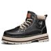 Men's Autumn Winter New High-Top British Style Leather Shoes Fashion Workwear Waterproof Martin Boots Thick-Soled_voghion.com