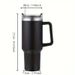Vaso de acero inoxidable de 40 oz con tapa de paja, taza de viaje para deportes, fitness, actividades al aire libre, taza de café para automóvil, botella de agua de gran capacidad, camping, conducción_voghion.com