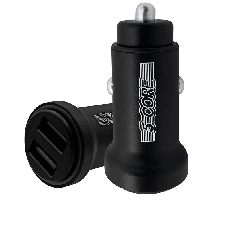 5 Core USB Car Charger Cigarette Lighter Adapter Dual USB Port Adapter 12/24 V Fast Charging - CDKC13 1Pc_voghion.com