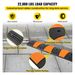 VEVOR Rubber Speed Bump, 1 Pack 2 Channel Speed Bump Hump, 72.8" Long Modular Speed Bump Rated 22000 LBS Load Capacity, 72.8 X 12.2 X 2.2 Garage Speed Bump For Asphalt Concrete Gravel Driveway-6 FT_voghion.com