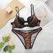 Women's Intimates New Bra Set Women's Push Up Push Up Comfortable And Breathable Thin Straps Half Hip Covering Women's Underwear Set_voghion.com