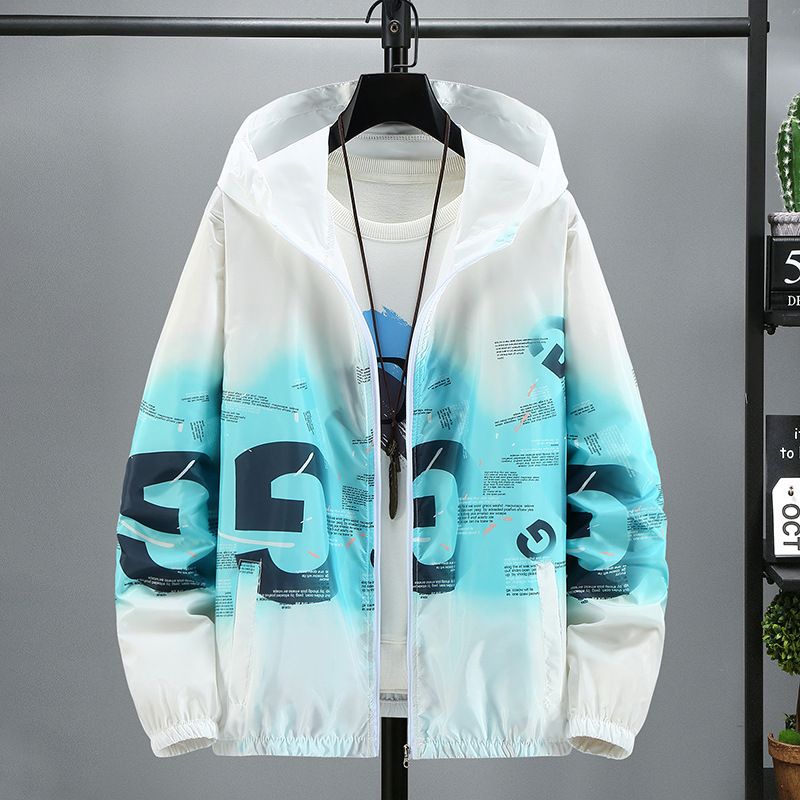 Men's clothing Summer trend sun protection jacket plus fat plus size men's outdoor sun protection clothing ultra-thin breathable student skin clothing_voghion.com