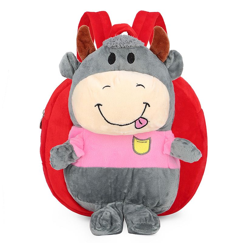 Τσάντες για παιδιά & μωρά, βελούδινο σακίδιο πλάτης για γυναίκες, τσάντα σχολείου για νηπιαγωγείο, μωρό με αγελάδα, νέο σακίδιο πλάτης με κινούμενα σχέδια, χονδρική_voghion.com