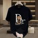 Men's Clothing New Spring And Summer Short Sleeved Bear T Shirt Men's Versatile Casual Heavyweight Brand Ins Bottoming Shirt T Shirt Top Short Sleeved_voghion.com