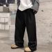 Lao Qianfeng "Commuter Drape, Anti-wrinkle Fabric" Single-pleated White Casual Pants Men's Loose Wide-leg Trousers_voghion.com