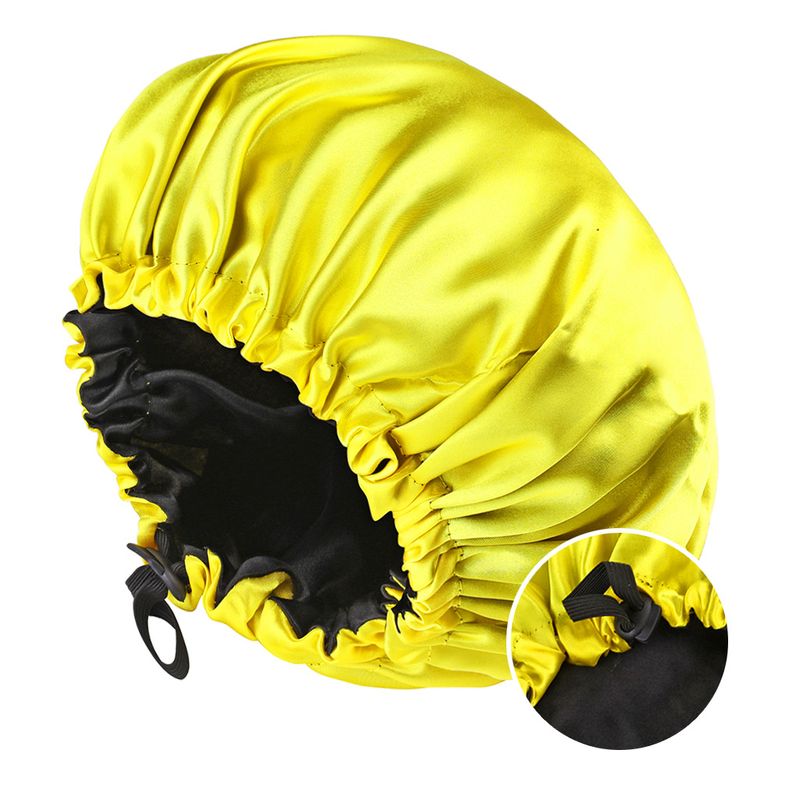 2024 New Double Sided Satin Sleeping Cap Women's Fashion Elastic Hair Care Cap Button Shower Cap Factory Direct Sales_voghion.com