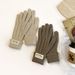 Solid color gloves, winter women's exposed finger mobile phone touch screen, knitted sweater, thickened warmth for_voghion.com