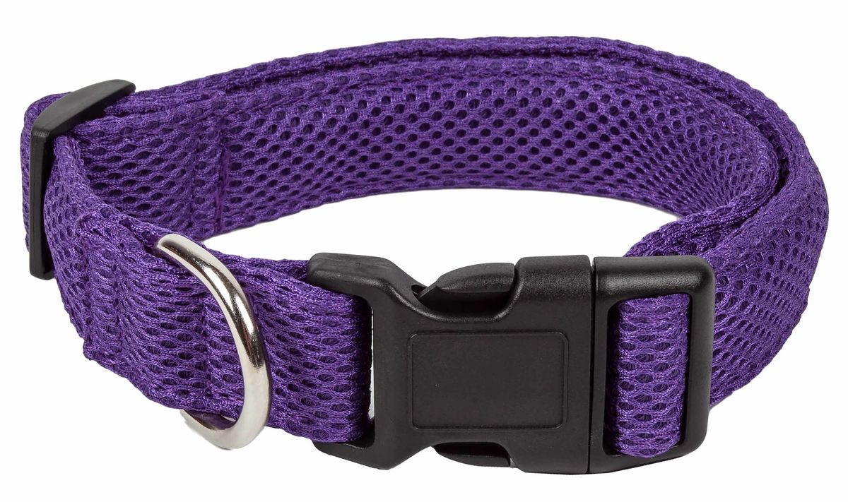 Pet Life 'Aero Mesh' 360 Degree Dual Sided Comfortable And Breathable Adjustable Mesh Dog Collar_voghion.com
