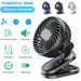 3 Speeds Mini Cooling Fan USB Rechargeable Clip On Desk Baby Stroller Portable_voghion.com