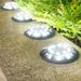 Solar Ground Lights Outdoor Waterproof LED Landscape Lighting For Garden, Yard, Pathway - Warm White/Cool White (8+8 LED, IP65 Rated)_voghion.com
