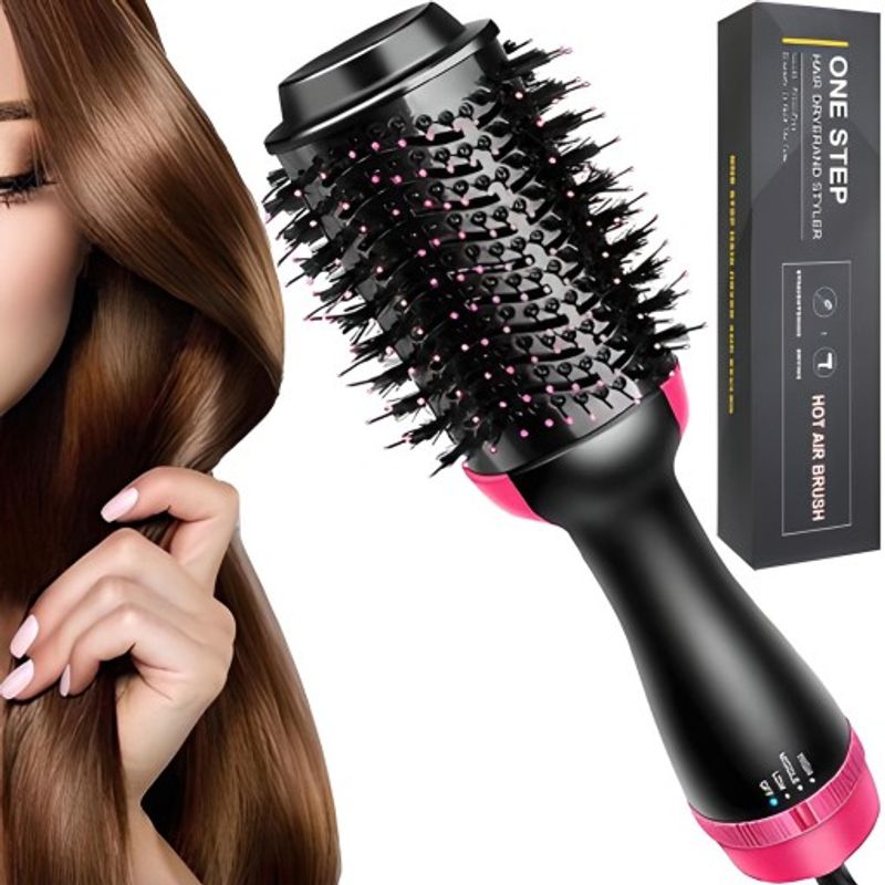 SPAZZOLA, ASCIUGACAPELLI, PIASTRA 1000W 4IN1_voghion.com
