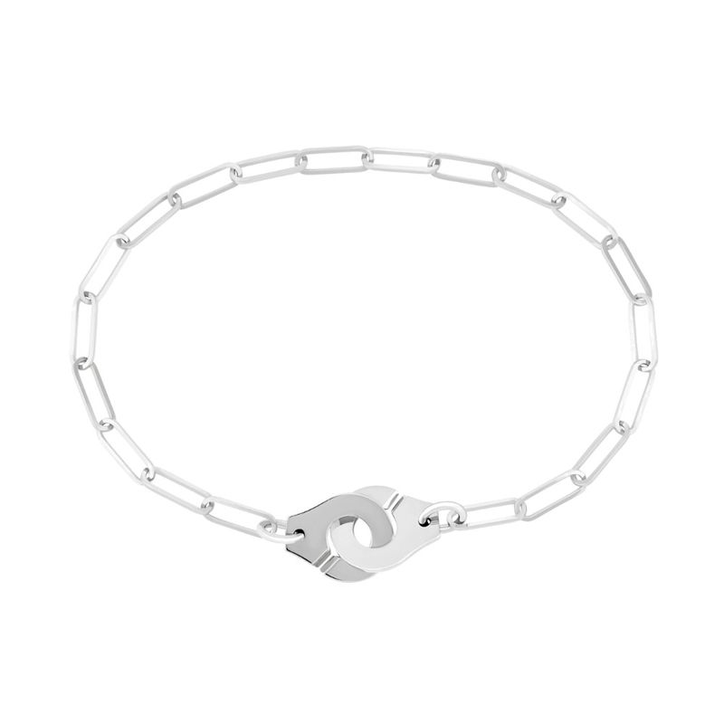 Manette in acciaio inossidabile dorato per donna, bracciale con design di nicchia per uomo, stile unico_voghion.com