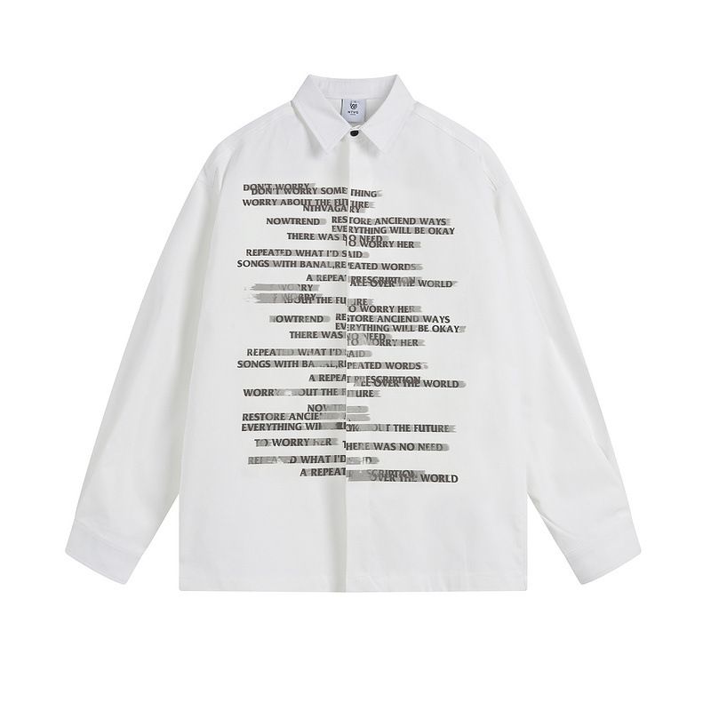 Men's Clothing Trendy Brand Spring And Autumn Light Mature Retro Print Handsome Long Sleeved Shirt Men Couple Loose Vacation Shirt Jacket Women_voghion.com