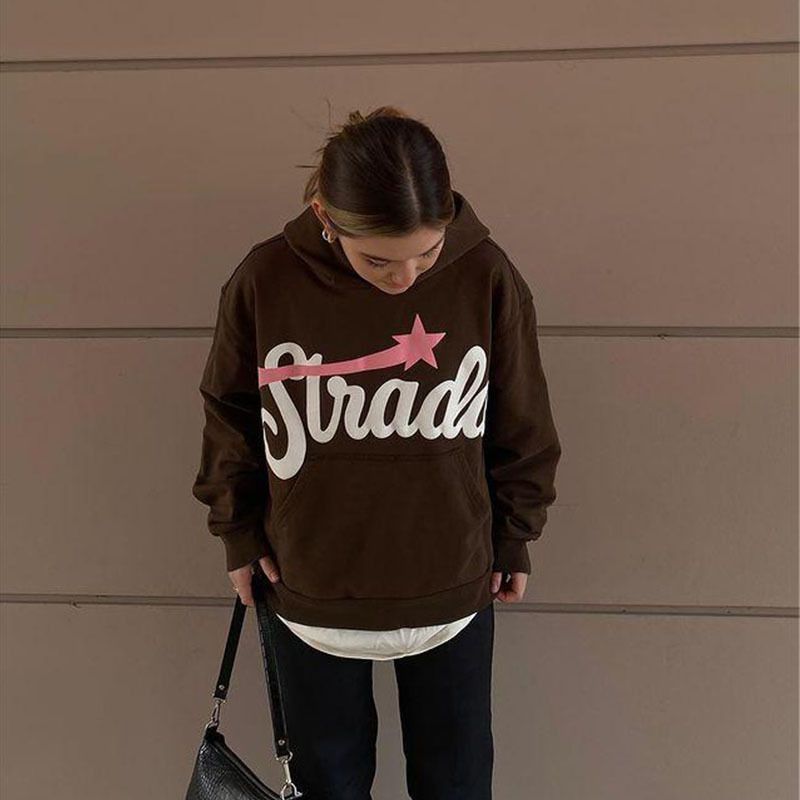 Felpe con cappuccio Y2K da uomo e da donna con stampa di lettere, stile casual, da strada, con cappuccio, giacca alla moda_voghion.com