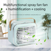 Mini Air Conditioner Dormitory USB Rechargeable Small Fan Desktop Home Office Spray Cooling Plus_voghion.com