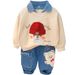 Boys Autumn Wool Hat Bear Sweater Suit 1 To 3 Years Old Baby Boy Spring And Autumn Boy Clothes Children Two Piece Suit_voghion.com