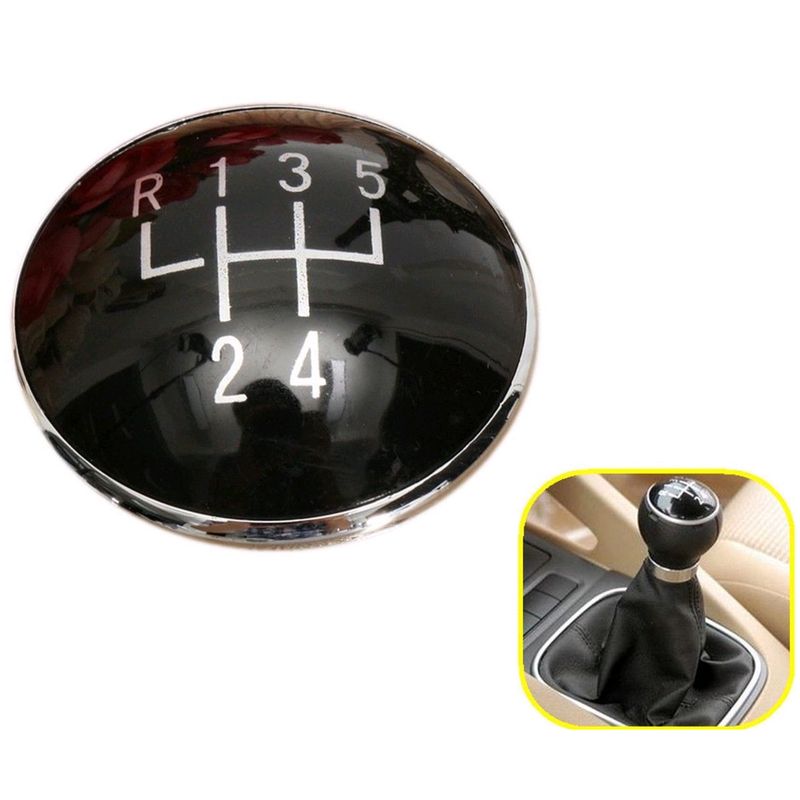 5 Speed Gear Shift Knob Cap Car Badge Decor Cover Auto Interior Accessories For VW Golf Bora Jetta Polo_voghion.com