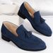Brand Design Men Suede Leather Shoes Moccasins Purple Tassel Pointed Men's Loafers Vintage Slip-on Casual Men Social Dress Shoe_voghion.com