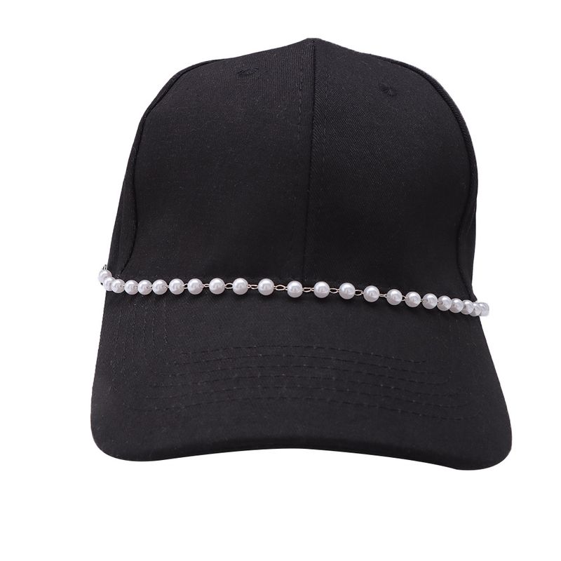 Hat Hot Selling, Fashionable Trend, Sharp Rivet Pendant, Heart-shaped Pearl Chain Hat Accessories_voghion.com