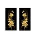 Center Column B-Pillar Protective Film Gold Floral Rose Anime Window Decoration Car Sticker_voghion.com