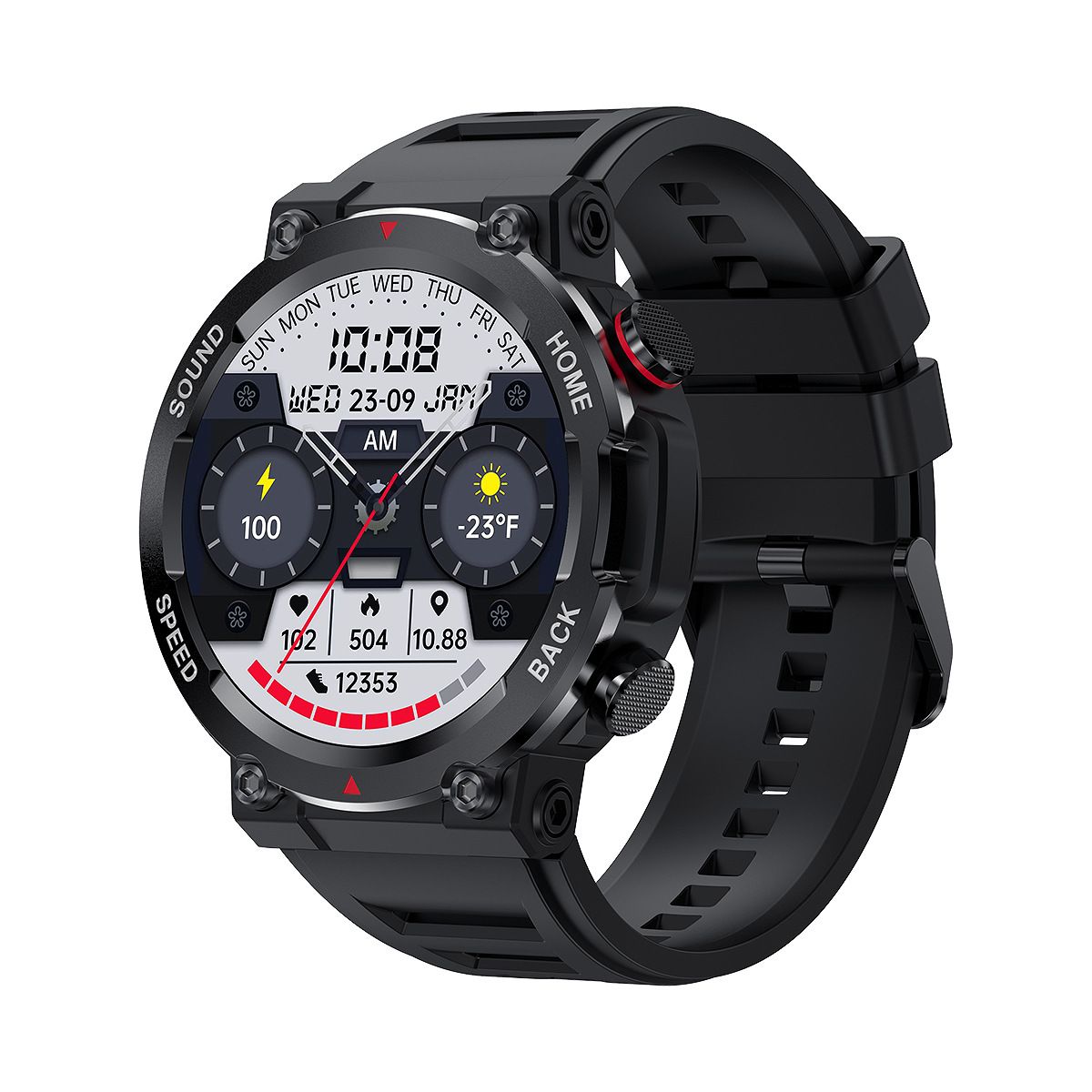 Smart Watch - Chiamate Bluetooth, Monitoraggio della frequenza cardiaca e della pressione sanguigna, Monitoraggio del sonno, Batteria da 7-14 giorni, IP68 impermeabile per uomini e donne_voghion.com