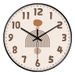 Whale Wheat Cream Color Wall Clock Ins Style Living Room Bedroom Silent Punch Free Decorative Clock Personality Wall Quartz Clock_voghion.com