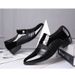Casual Men's Single Breathable Business Formal British Style Small Leather Wedding Suit Shoes Men_voghion.com