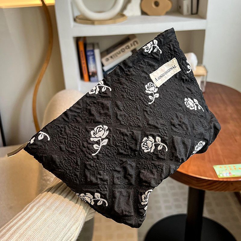 Borse da donna Borsa cosmetica in tela stampata per donna Borsa da viaggio portatile di grande capacità Borsa per prodotti per la cura della pelle Borsa per riporre rossetti Borsa da toeletta_voghion.com