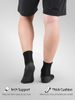 Athletic Quarter Socks With Cushion Running Ankle Socks For Men Women 6 Pairs_voghion.com