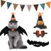 New Atmosphere Accessories Set Halloween Cat Costume Pet Transformation Outfit_voghion.com