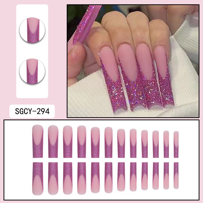 Long Press On Nails - Glue-On Fake Nails Set With 24 Colors, Elegant & Durable, Salon-Quality Manicure At Home​_voghion.com