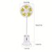 Portable Clip-on Push-pull Fan 3 Speed Setting Flexible Bendable USB Rechargeable Operation Silent Desktop Fan Desktop Mini Small Fan_voghion.com