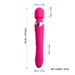 Rotierender, beheizter 360°-Doppelvibrator für Frauen, Klitoris-Stimulator, G-Punkt, großer Dildo, Vibrator für Frauen_voghion.com