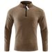 Autumn Outdoor Jacket For Men, Stretchy, Quick Drying, Breathable, And Warm With Fleece, Standing Collar Long Sleeved A37_voghion.com