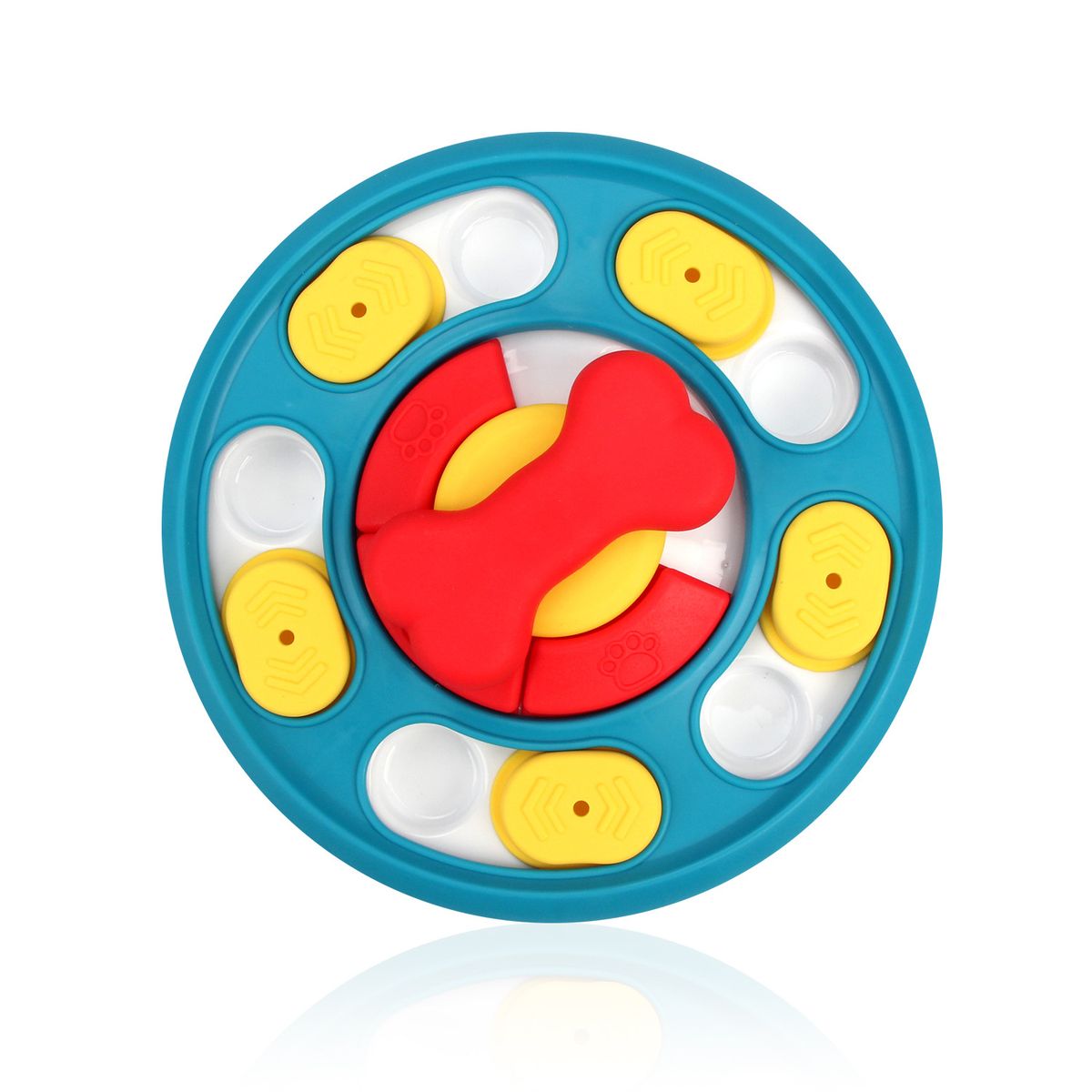 Pet New Rotating Feeding Slow Feeder Bowl Turntable Durable Chew Training Educational Dog Toy_voghion.com