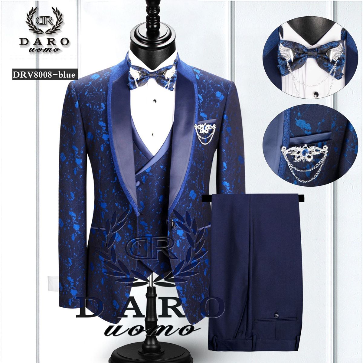 24 Completo da uomo taglie forti, tre pezzi, per banchetti, serate e feste_voghion.com