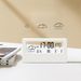 LED Silent Smart Weather Electronic Ins Desktop Perpetual Calendar Table Transparent Student Small Alarm Clock_voghion.com