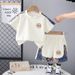 Short T-shirt Set 2025 New Children's Clothes Baby Top Summer Boys' Half Sleeved Trend_voghion.com