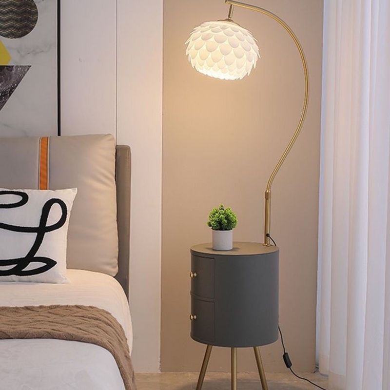 2025 New Floor-standing Bedroom Internet Celebrity Smart Bedside Integrated French Light Luxury Living Room Sofa Side Table Lamp_voghion.com