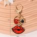 Lip Heart Keychain Fashion Bag Car Key Pendant Small Accessories Gift_voghion.com