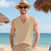 Gilet estivo da uomo americano transfrontaliero, semplice e ampio, con scollo a V, ad asciugatura rapida, traspirante, per l'allenamento in vacanza, 2026_voghion.com