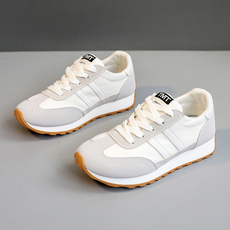 Jcf202 Nuove Nuove Scarpe Casual da Donna Traspiranti Primavera Estate Color Block Sneakers con Suola Spessa e Altezza Aumentante Rotonda_voghion.com