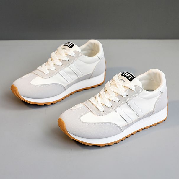 Jcf202 Nuove Nuove Scarpe Casual da Donna Traspiranti Primavera Estate Color Block Sneakers con Suola Spessa e Altezza Aumentante Rotonda_voghion.com