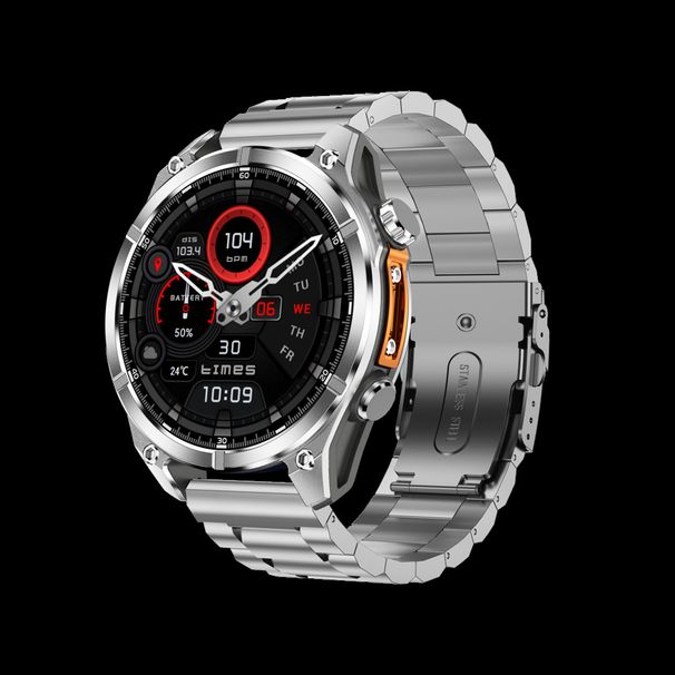 Montre connectée HD300 avec lampe torche LED et baromètre, grand écran AMOLED_voghion.com