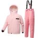 Winter-Schneeanzug-Set für Kinder – Wasserdichte Thermo-Skijacke und -hose für Jungen und Mädchen – Outdoor-Schneesport und Kleidung für kaltes Wetter_voghion.com