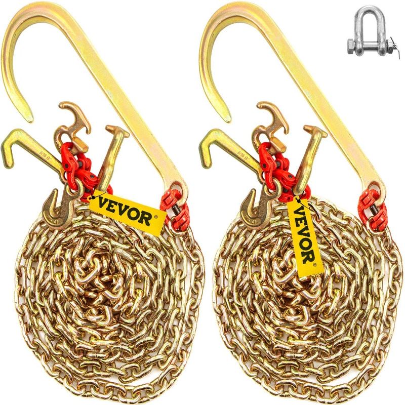 Bridle X Bridle 9260 Chain Chain 2 Alloy Steel G70 Hook 16 Ft 5 In Chain With S Transport J Hooks J Lbs Break 10 Chain G80 Tow_voghion.com