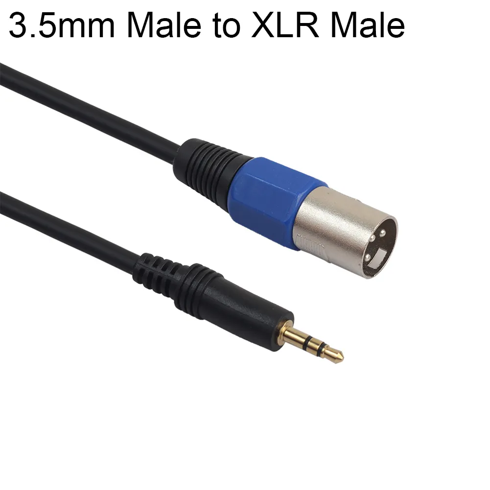 Hitech Stereo męski kabel jack 3,5 mm do mikrofonu XLR Audio 3Pin męski/żeński do telewizora HDTV_voghion.com