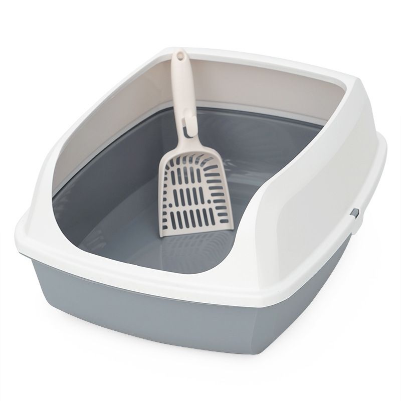 Toilet Large Deodorizing Anti-Splash Kitten Small Semi-Enclosed Cat Litter Box_voghion.com