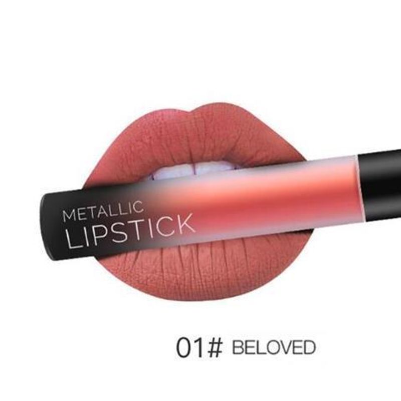 20232023Waterproof Nude Veet Matte Rossetto Metallic Liploss_voghion.com