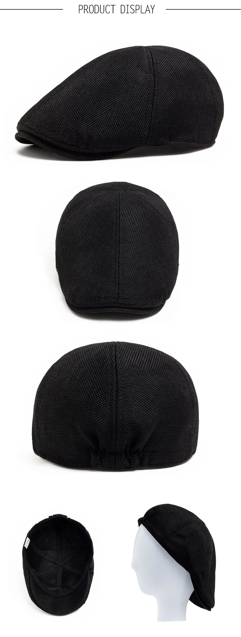 New Arrivals New Summer Linen Beret Men Sun Visor Flat Hat Women Fashion Berets Breathable Newsboy Cap Vintage Caps Unisex_voghion.com